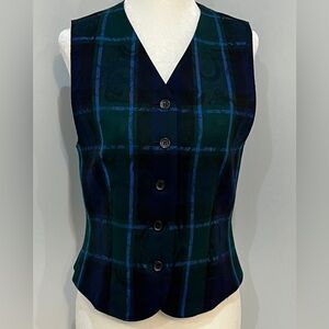 Women’s Pendleton Wool Plaid Vest